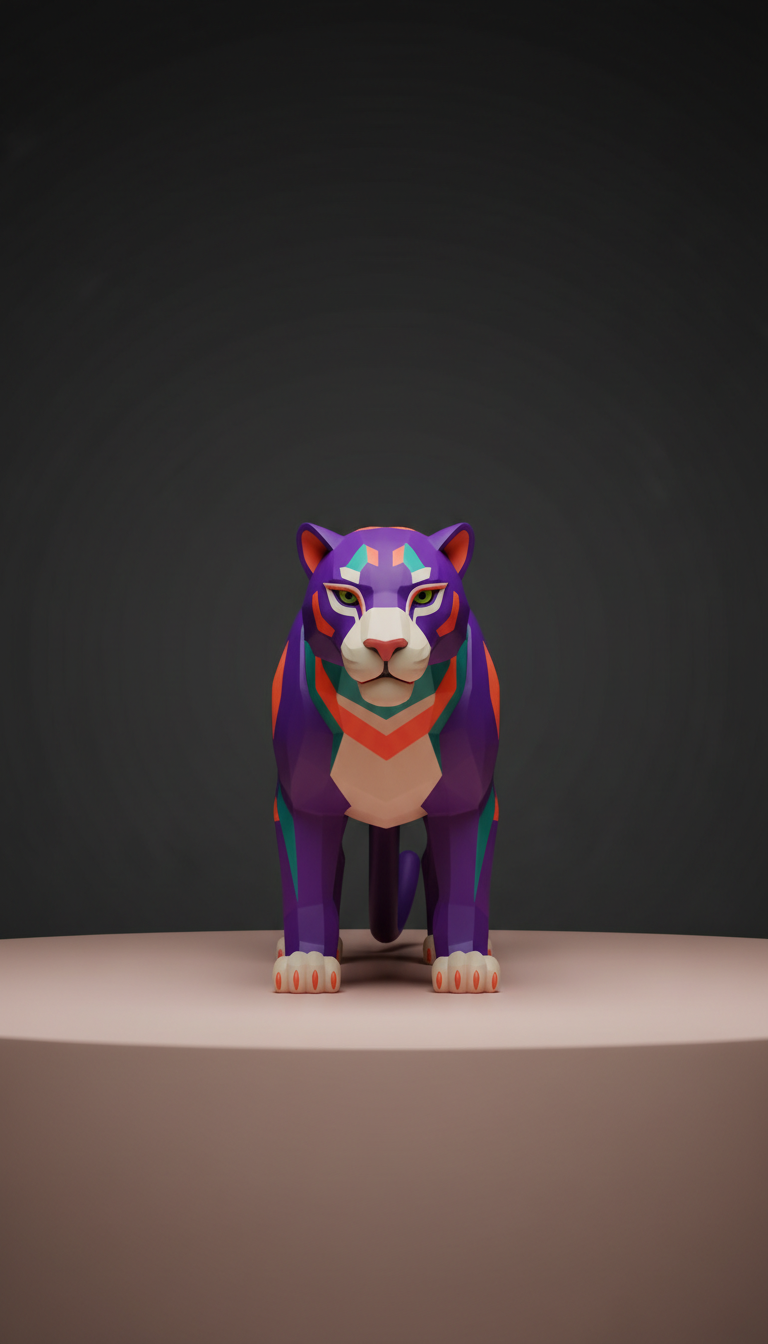 Neon Panther Vinyl Figure